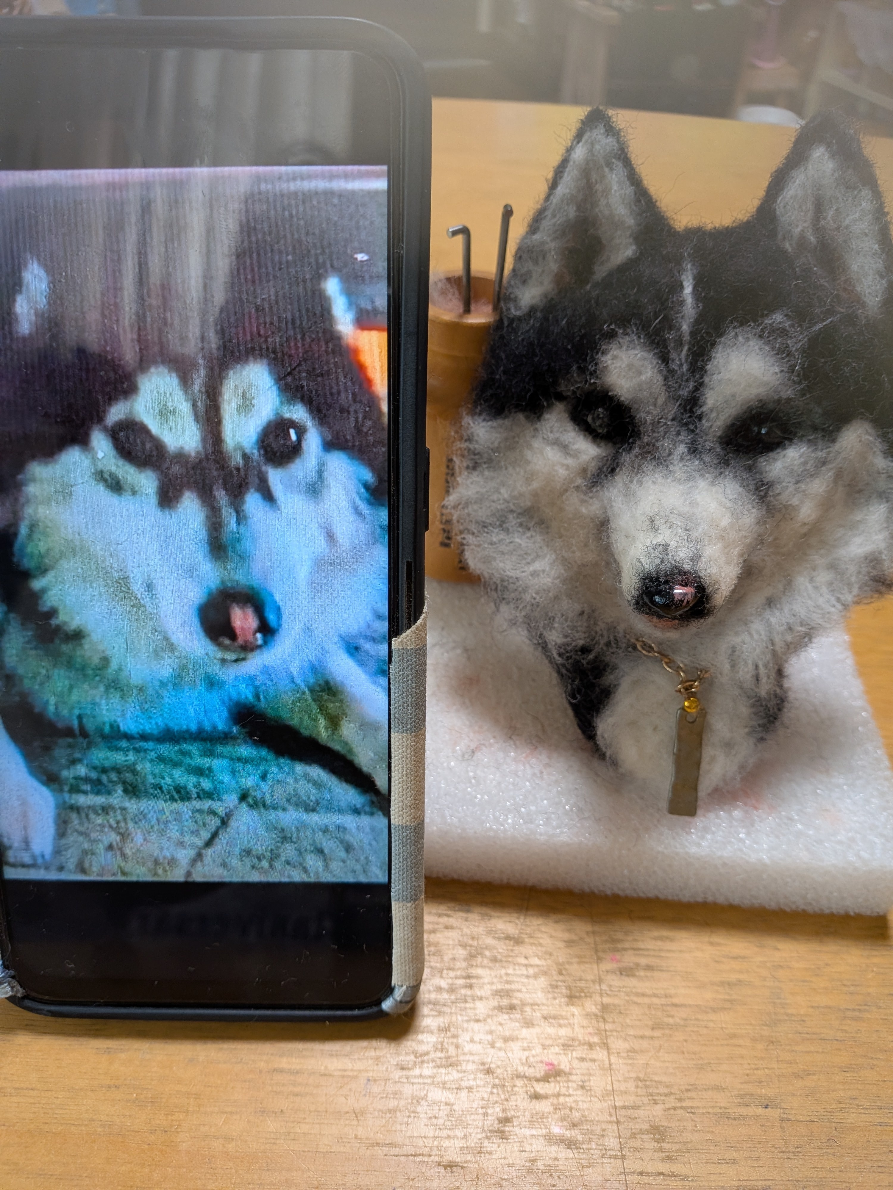 お知り合いのハスキー🐺ちゃん作成中🐺