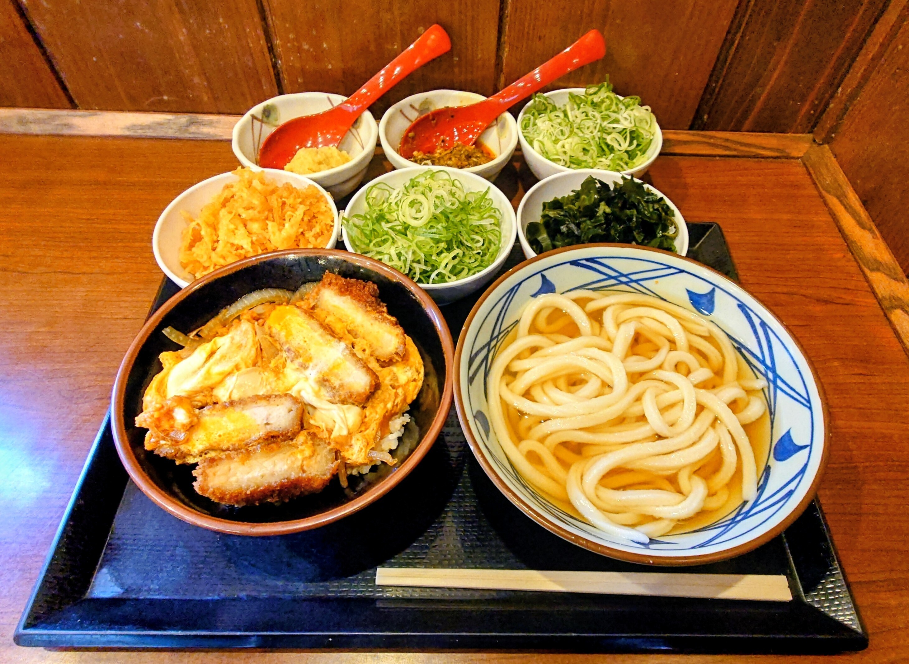 丸亀製麺 丼 3個セット 陶器 うどん鉢 カツ丼冷やかけうどんセットを注文しました🥢 | 丸亀製麺Mochi-Mochi