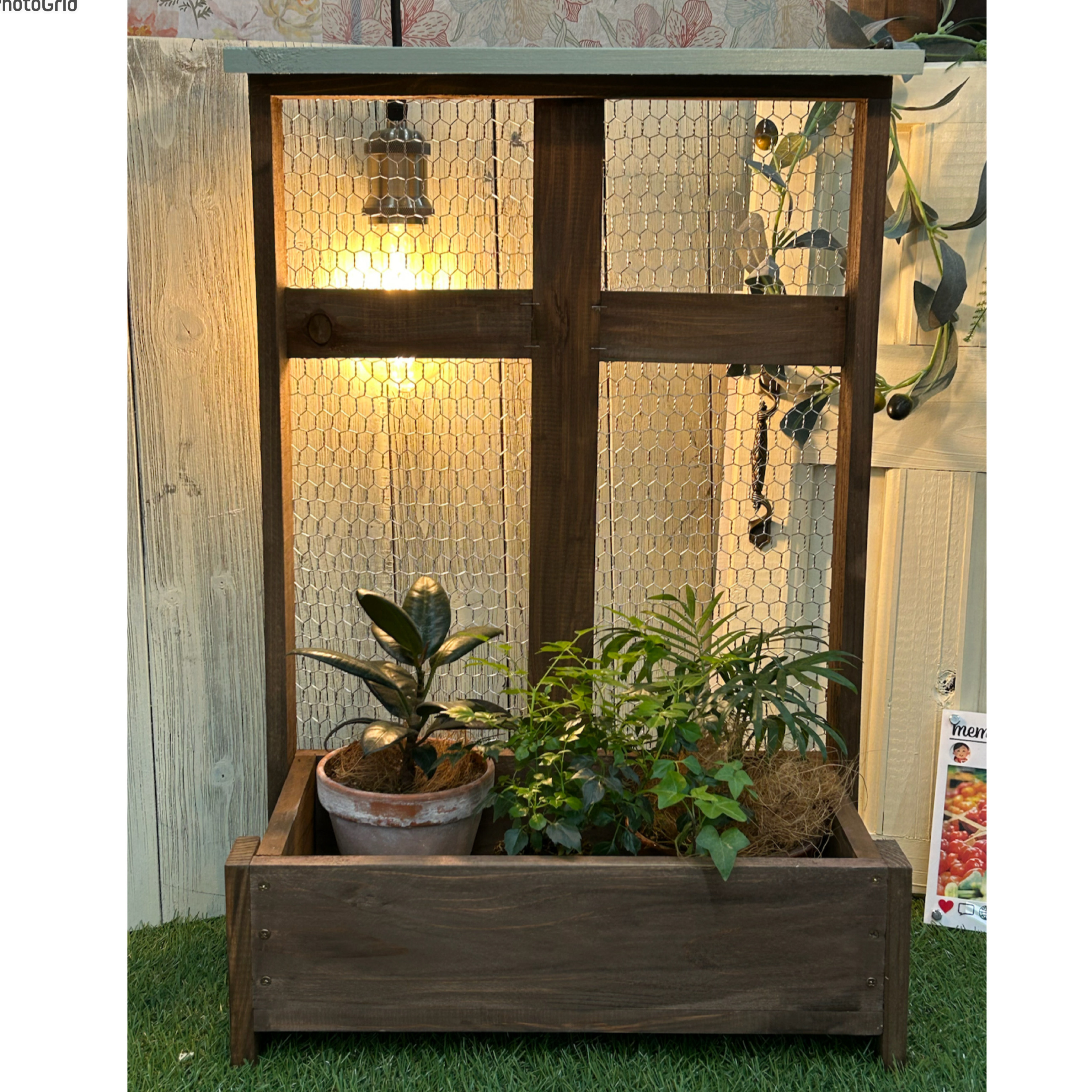 フランスアンティーク壁つけプランター フランスアンティーク壁つけプランター