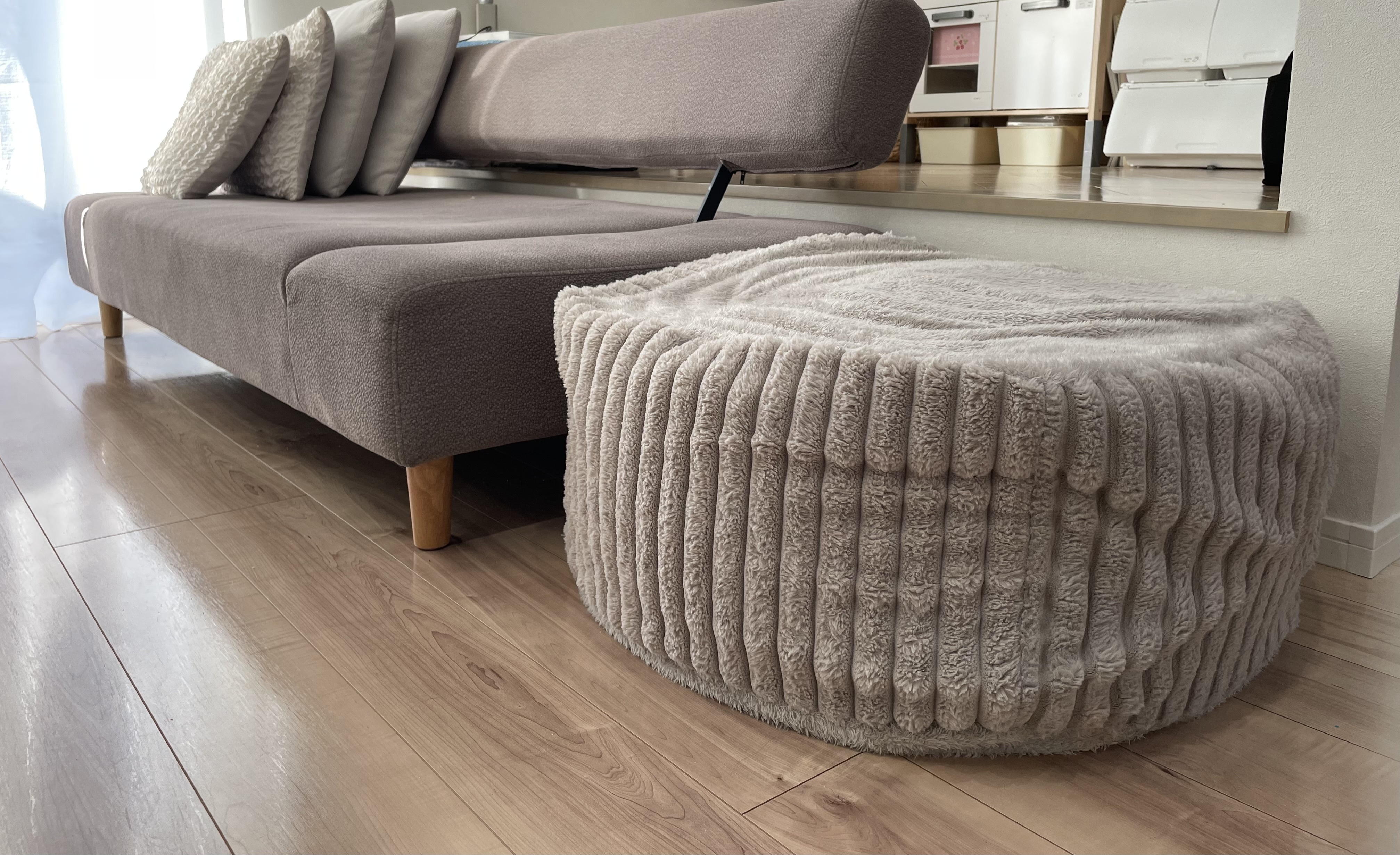 リブか可愛いビーズクッション♡ | ニトリチャンネル【公式】