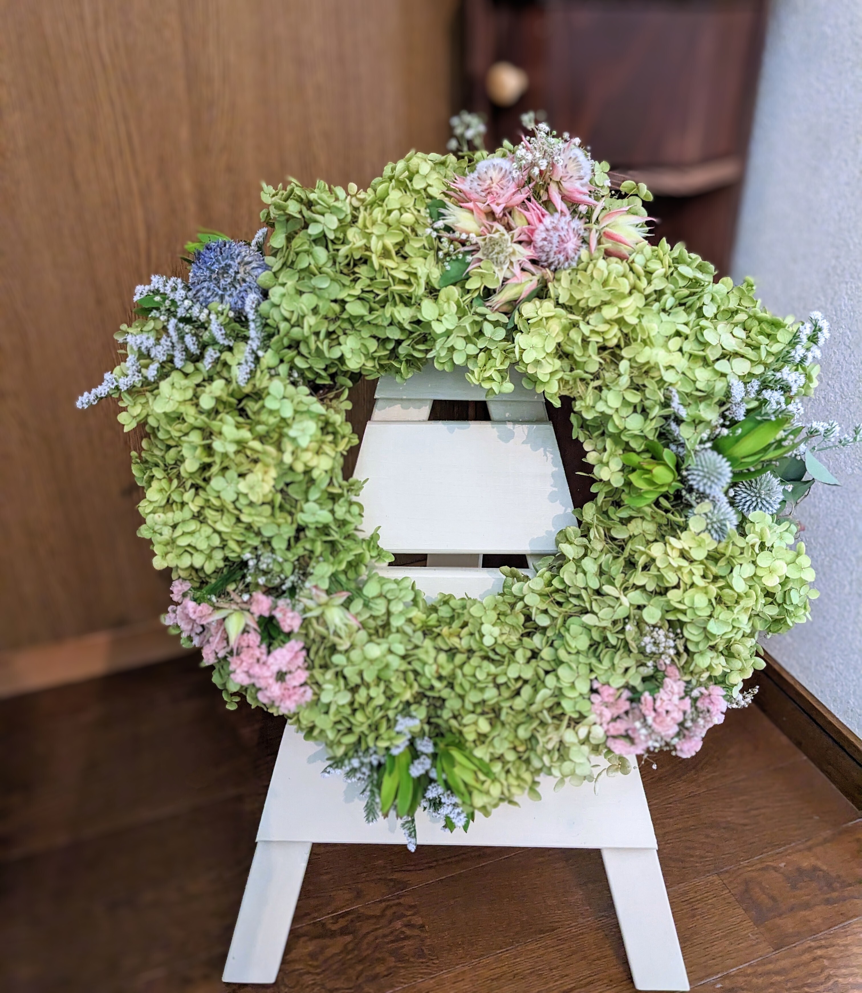 アナベルのリース🤍💚🌿」市民講座にて | CAINZ DIY Square