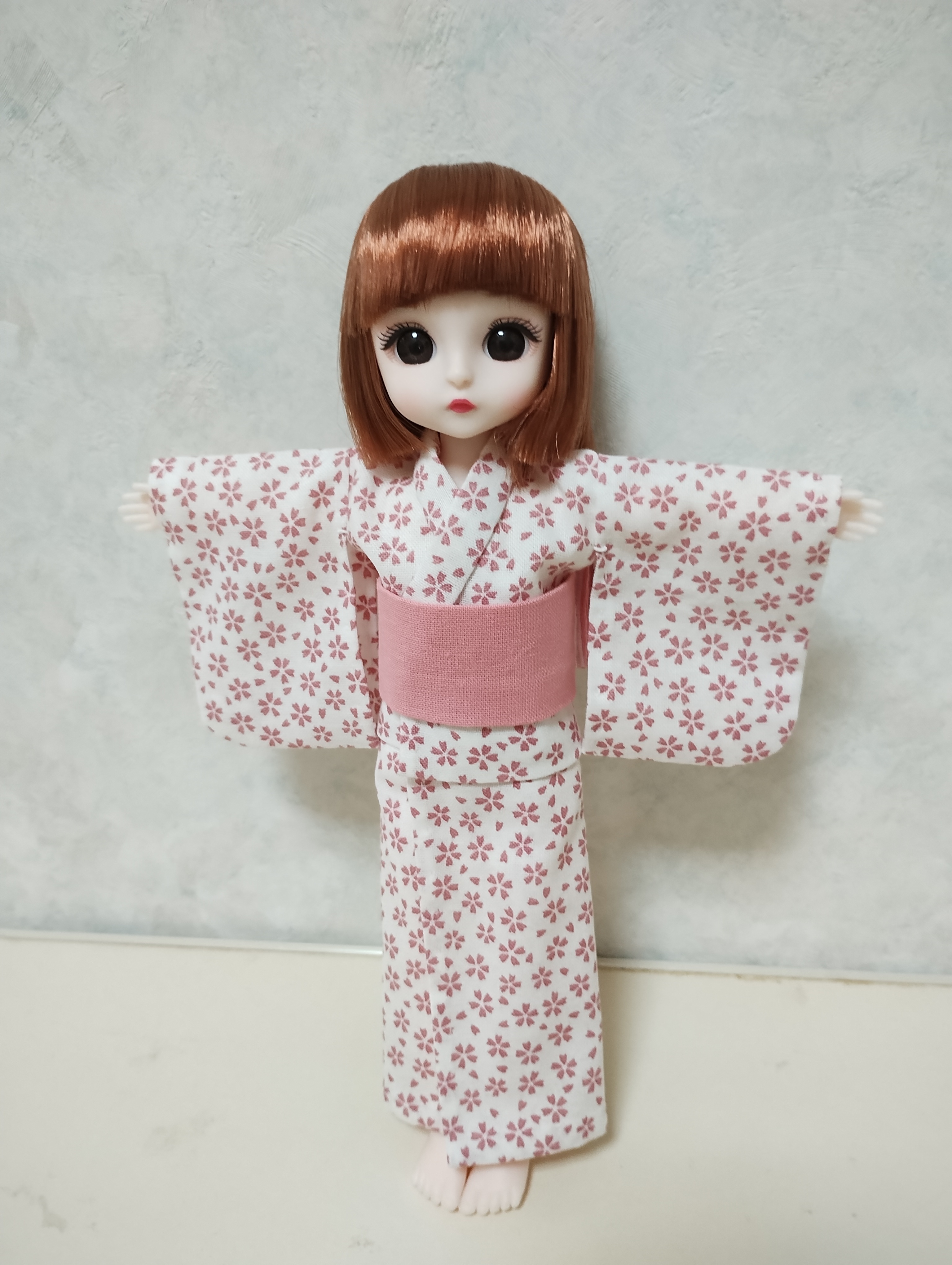 ゆきちゃん 桜🌸柄の着物 | DAISOの輪