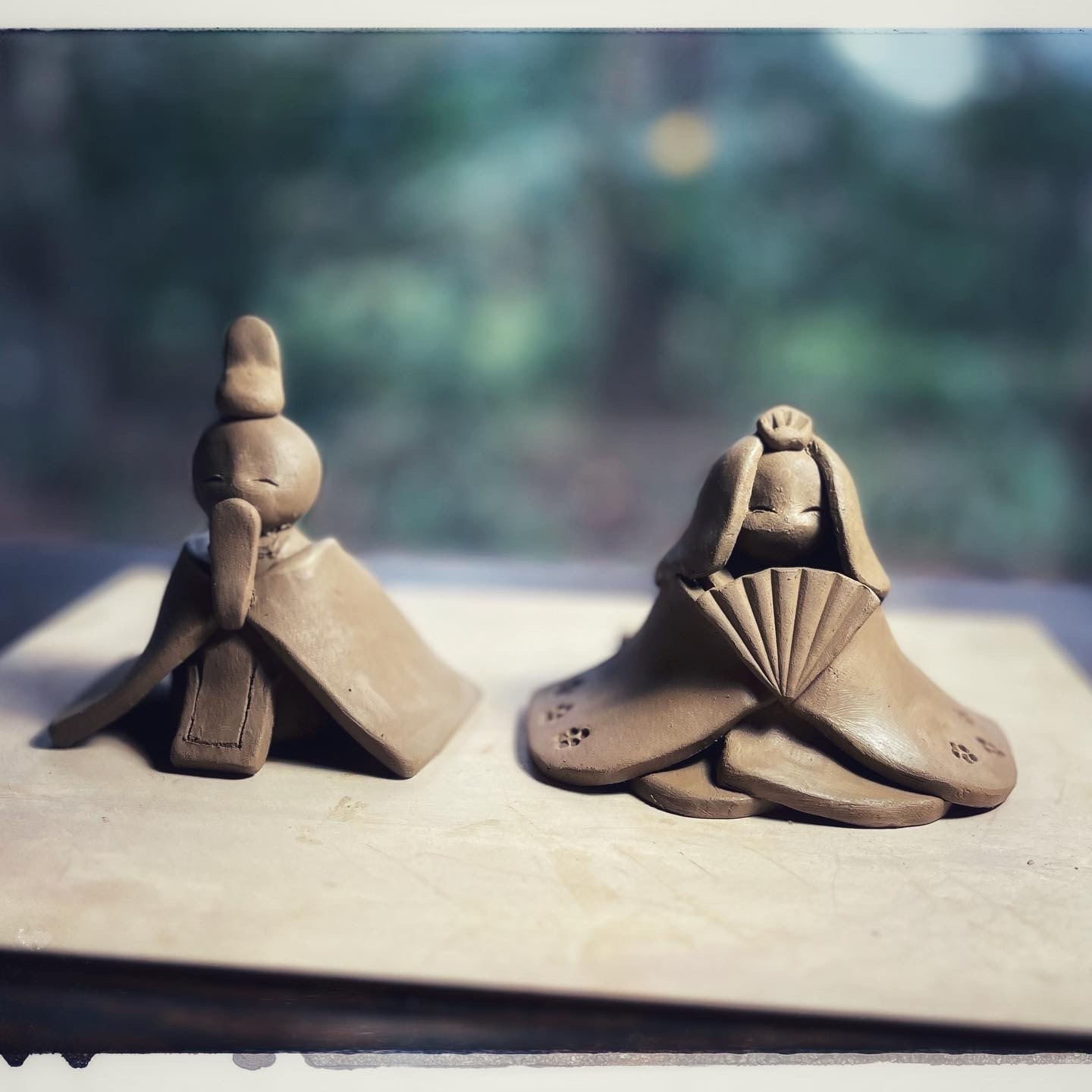 てびねり陶器人形 てびねり陶器人形