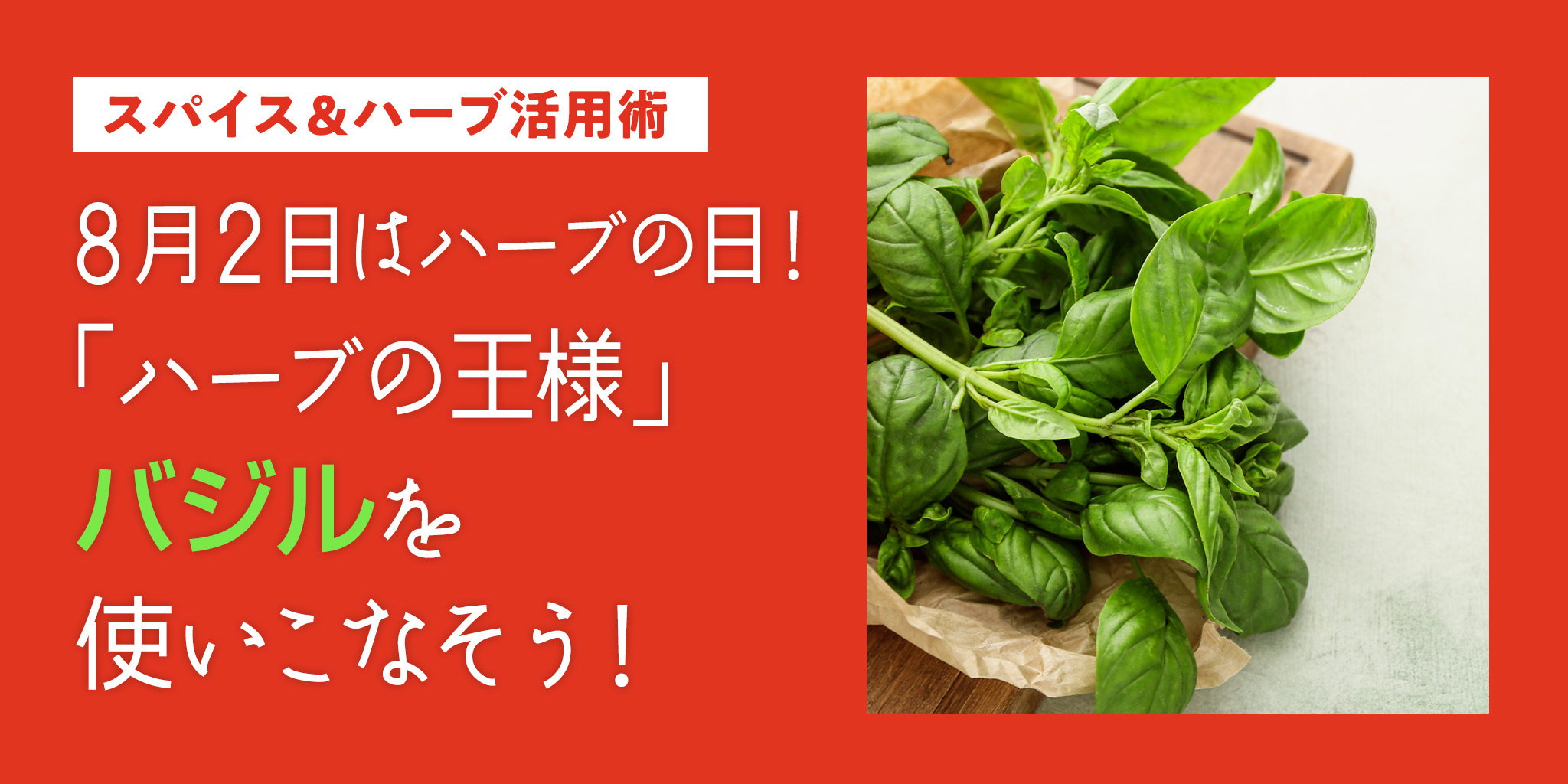 8月2日はハーブの日！ 「ハーブの王様」バジ | SPICE&HERB COMMUNITY
