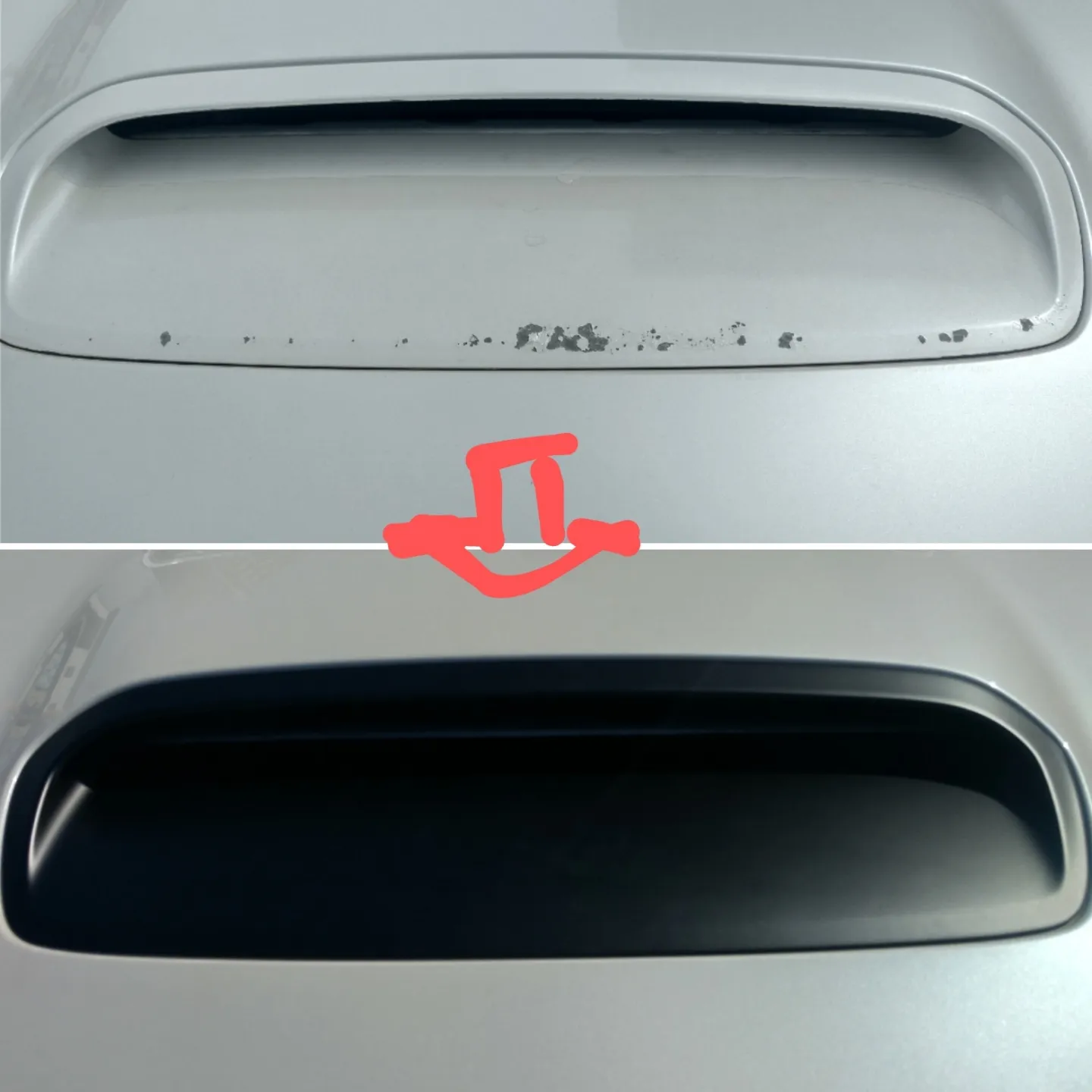 eg6純正ボンネット再塗装必須