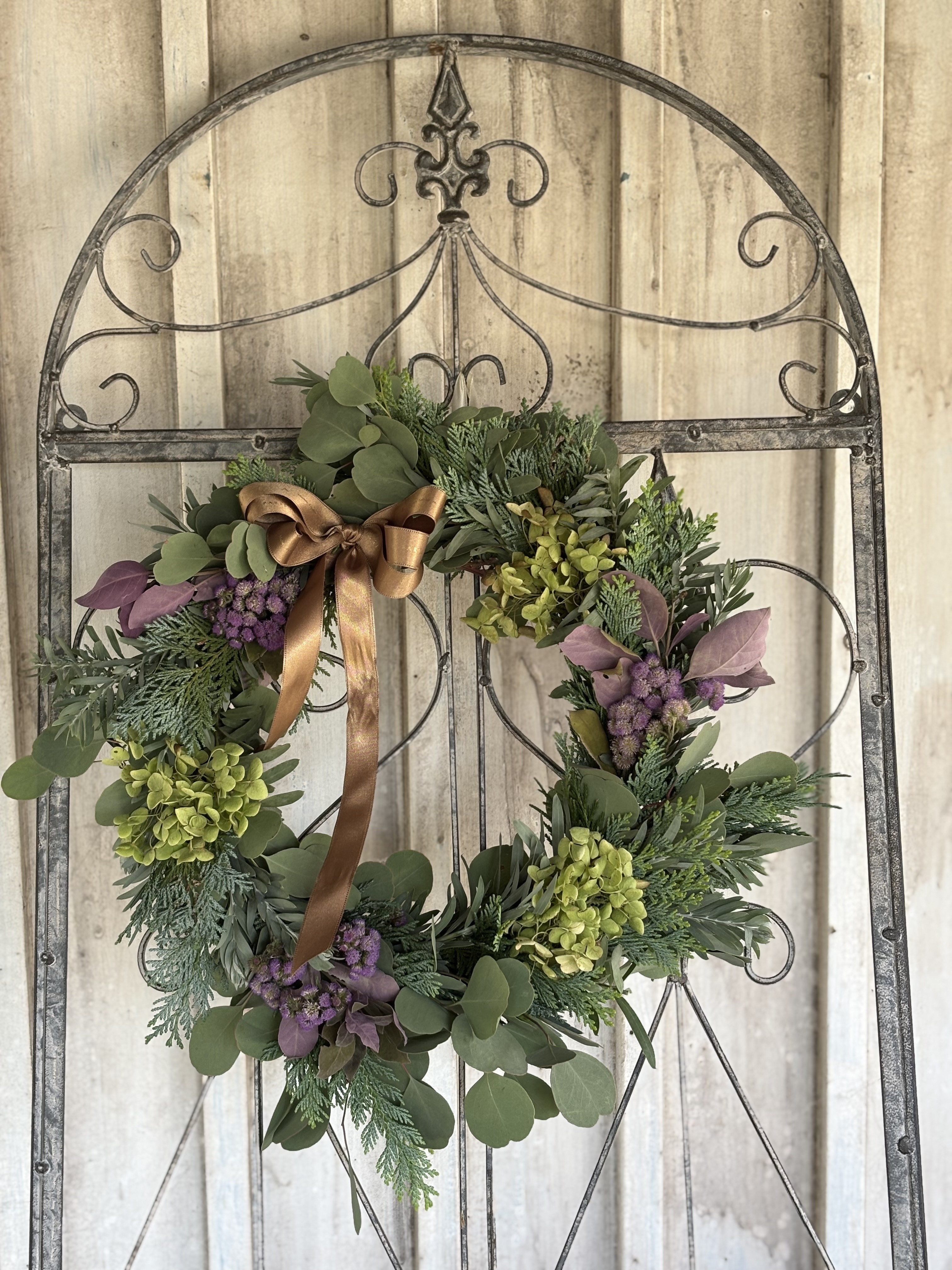 ユーカリポポラスとヒバとドライフラワーのリース♪ | CAINZ DIY