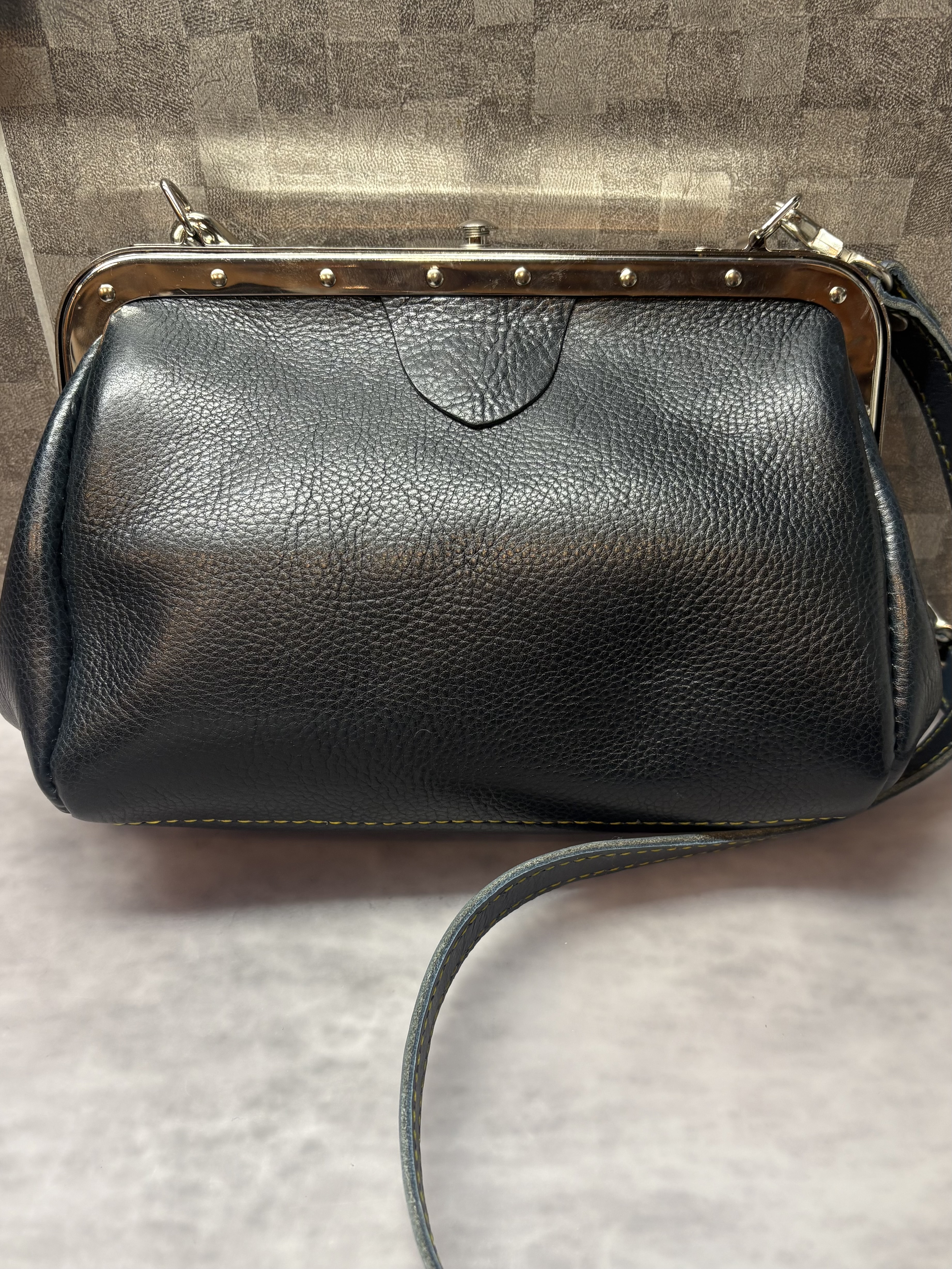 車掌鞄 革 レザー 職人手作り ショルダーバッグ レザークラフト【車掌