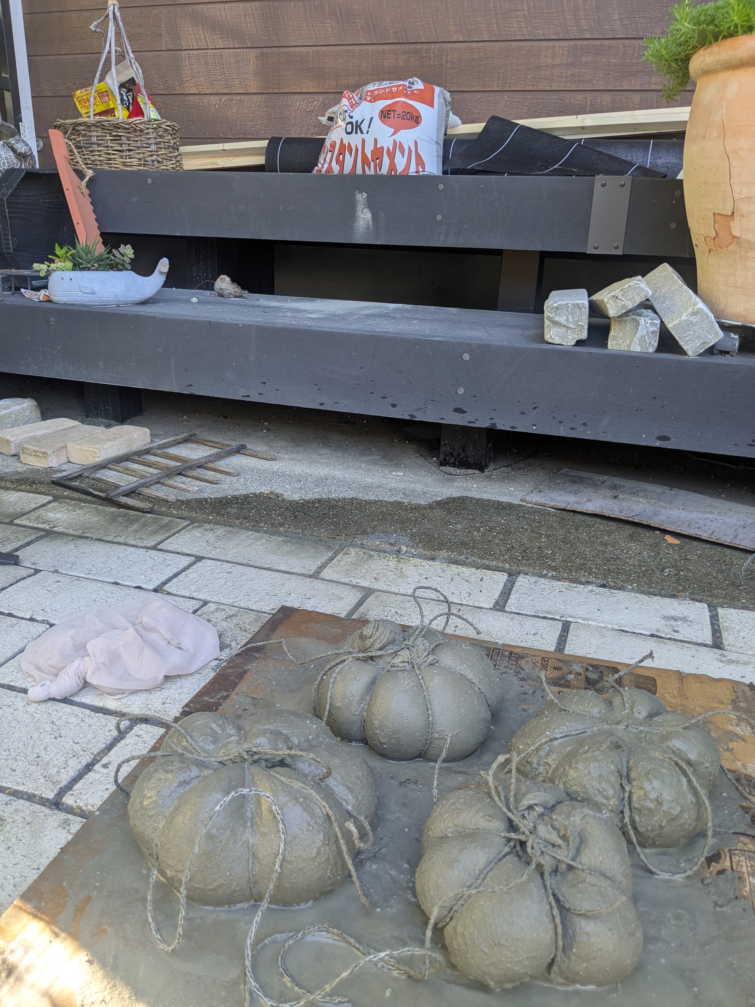 ハロウィン モルタルサボテン 5点セット モルタル雑貨 ハロウィン