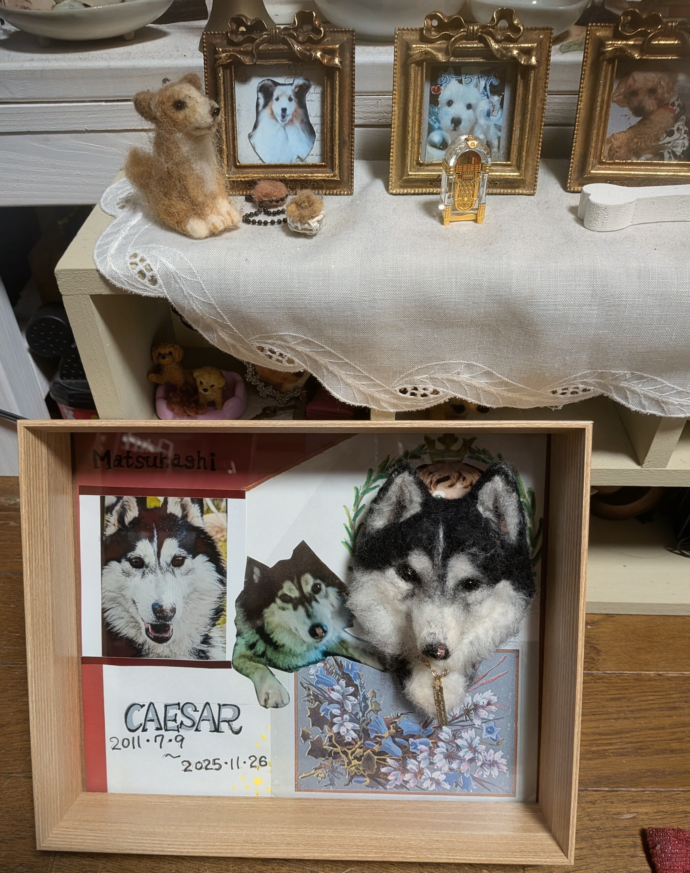 愛犬のメモリアルプレート🐺🙏
