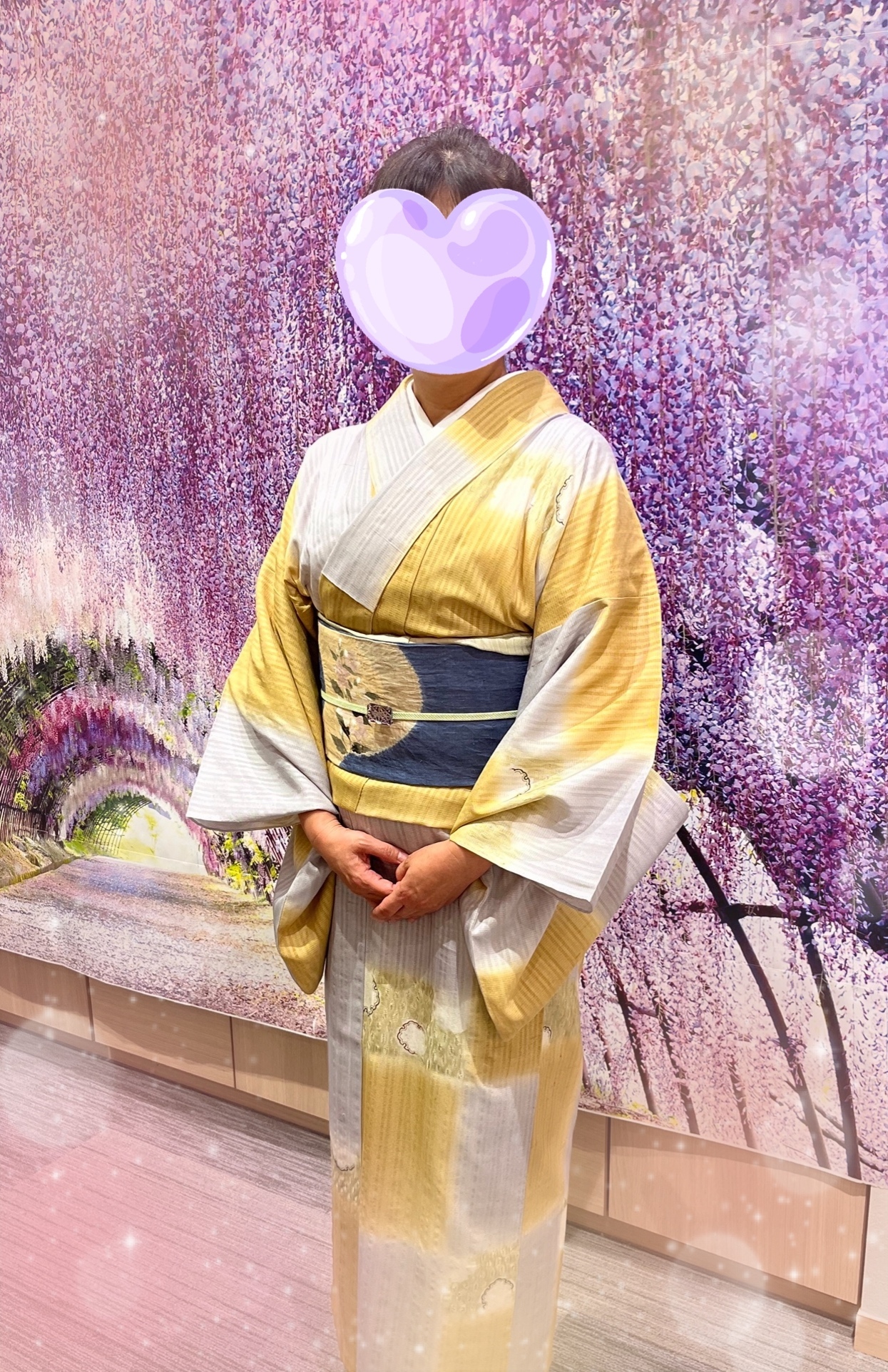 着物月花 青柳 蔵屋 創柳庵 櫛引織 草木染 涼赤城紬 夏袋帯 お太鼓柄