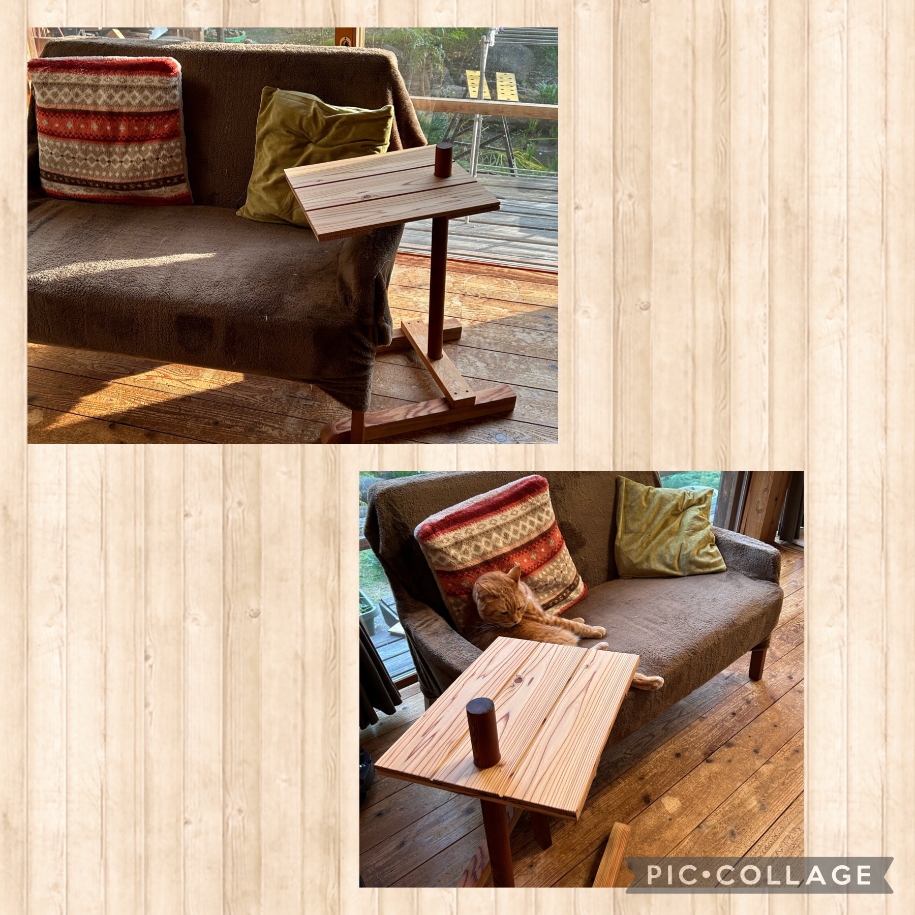 ★一点もの★ランダムな杉のサイドテーブル【ハンドメイド】 ☆一点もの☆ランダムな杉のサイドテーブル【ハンドメイド】 一点もの