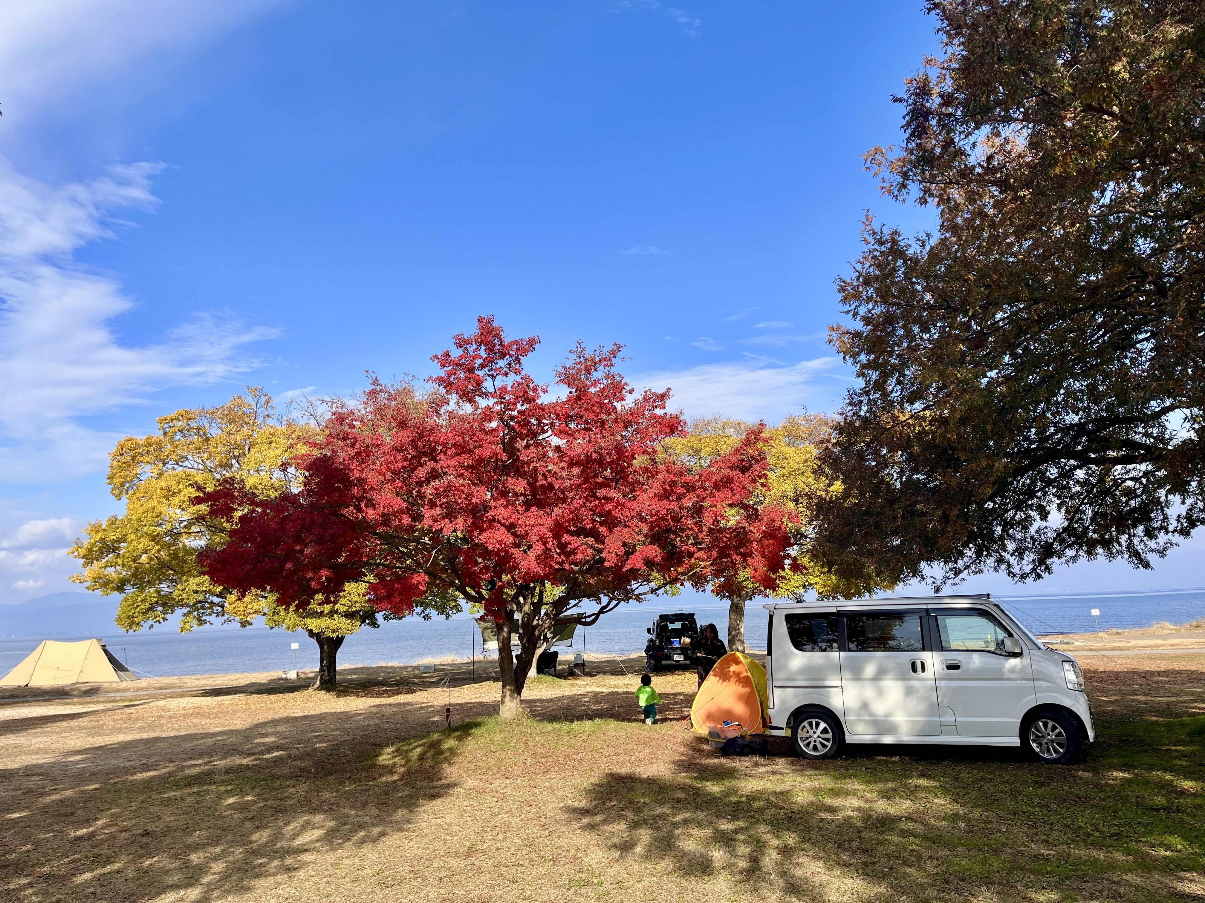 琵琶湖を見ながら🩷初めてのファミデイキャン⛺️ | なっぷNOW-キャンプ・アウトドアコミュニティ
