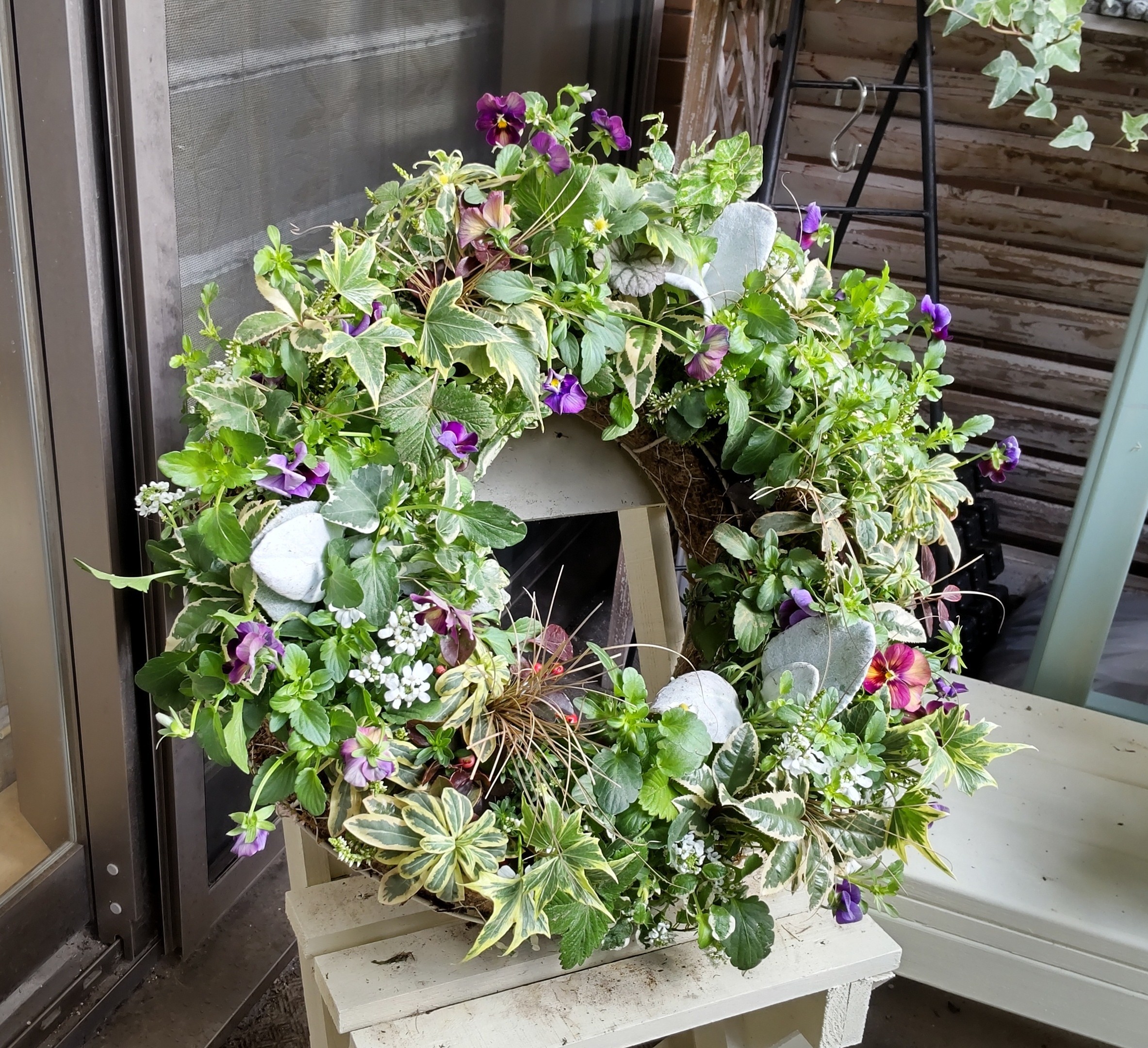 自主練☆寄植えギャザリングリース | CAINZ DIY Square