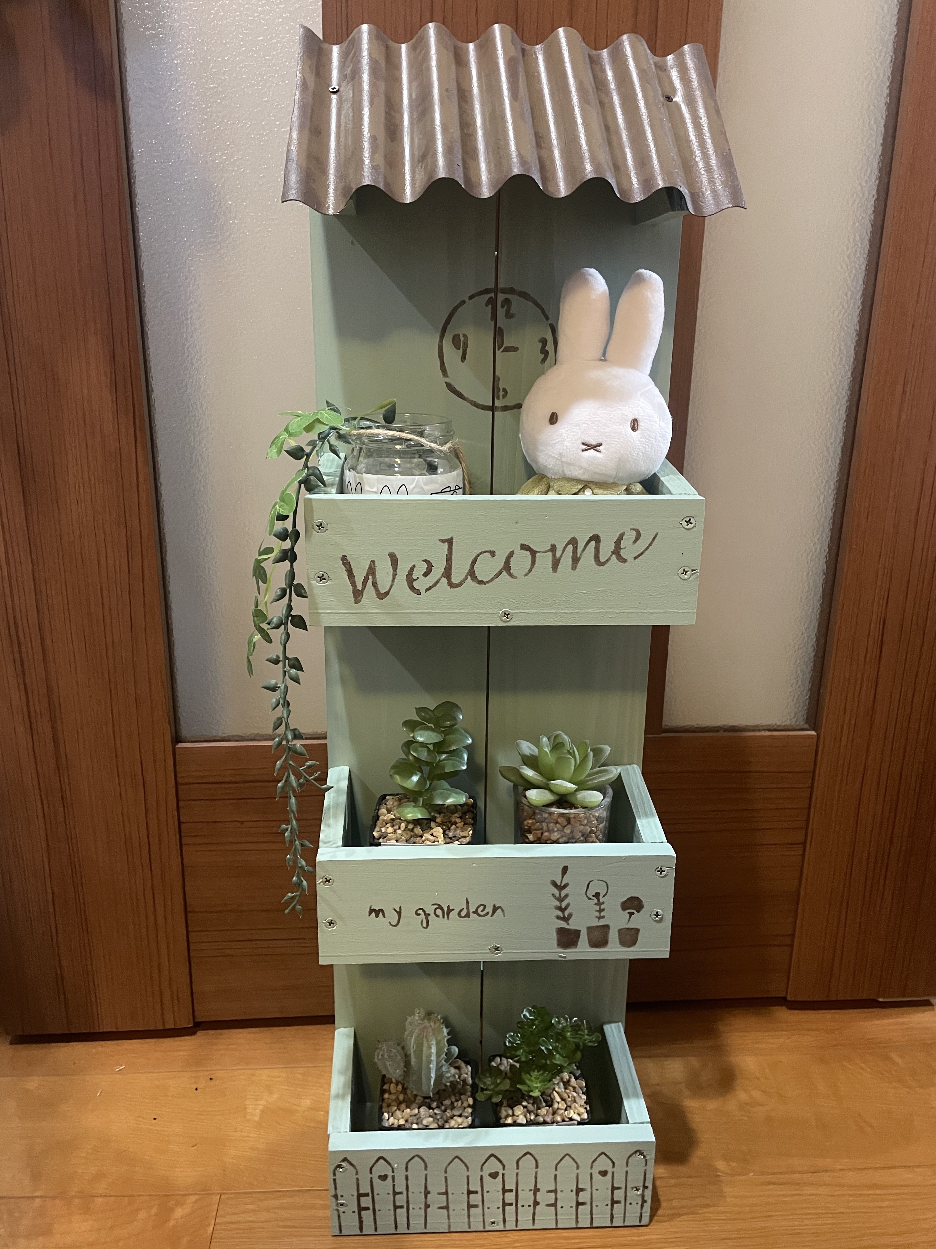 ハンドメイド壁掛け　爆盛り 壁掛け3段プランター | CAINZ DIY Square