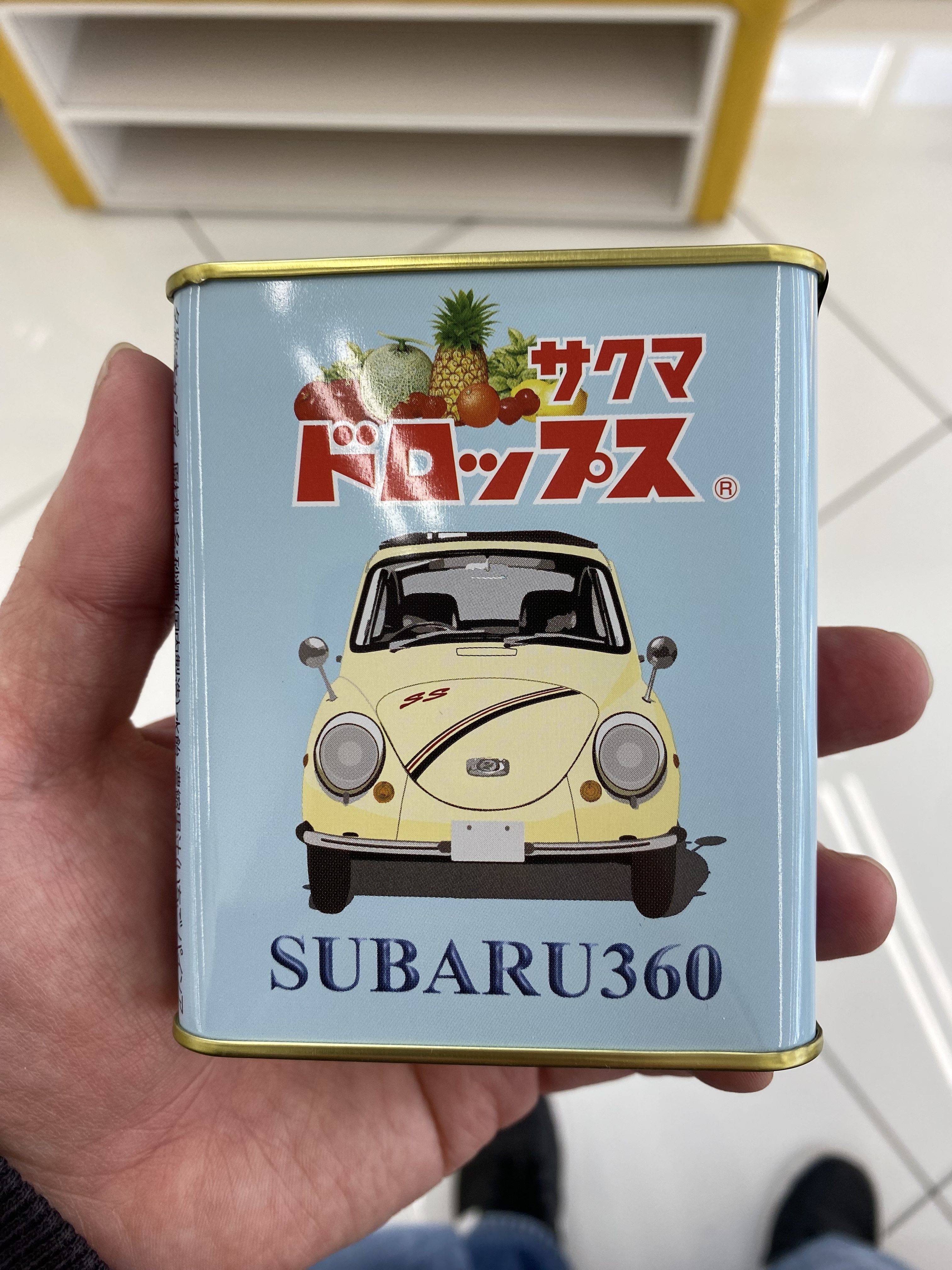SUBARU 360 ブリキ缶 寺井商店 ブリキ SUBARU スバル 360 てんとう虫 フリクションカー 日本