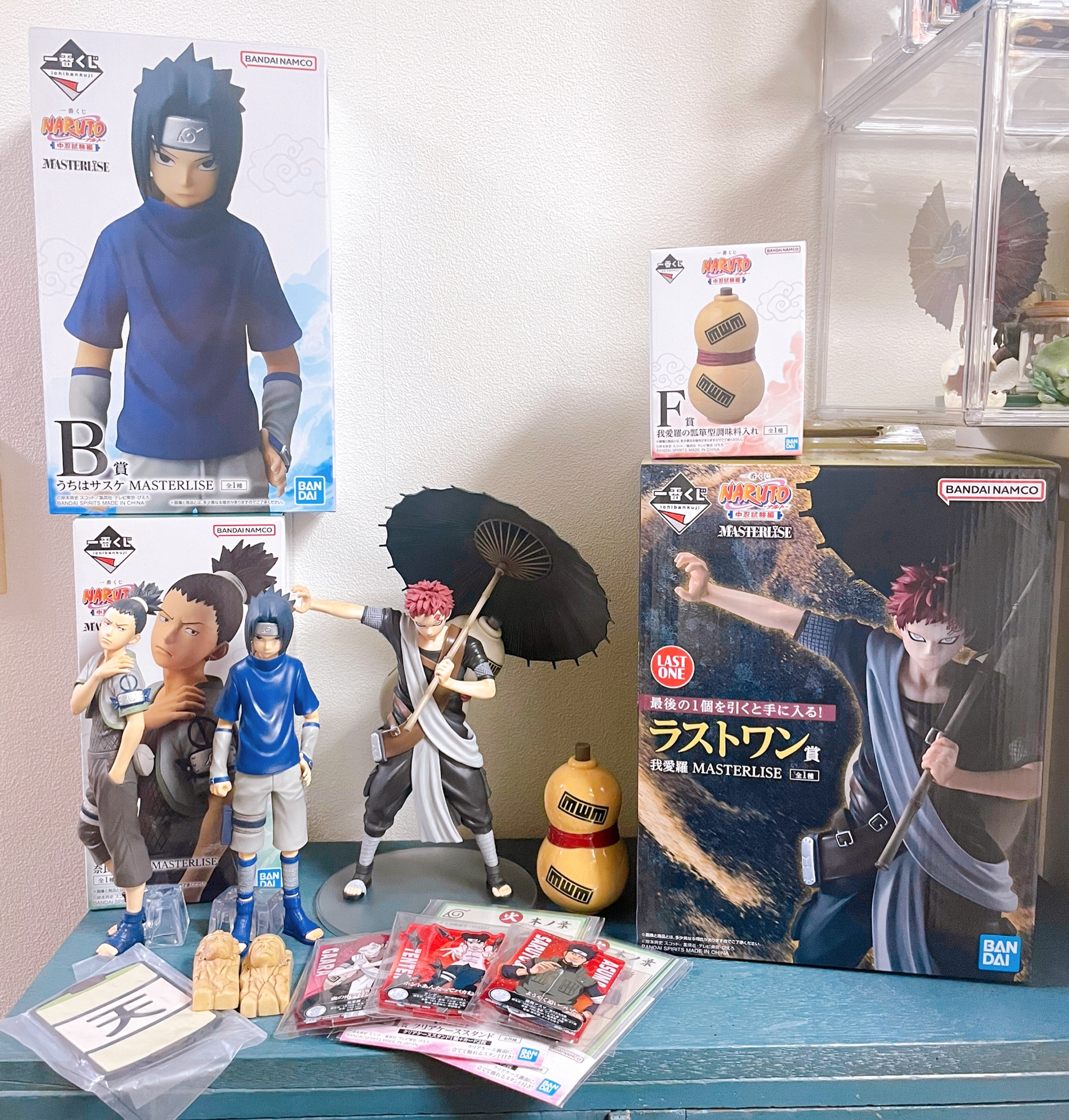 一番くじ　NARUTO 中忍試験編　B賞　うちはサスケ　ラストワン賞　我愛羅 4/25より順次発売予定！【一番くじ NARUTO-ナルト- 中忍試験編