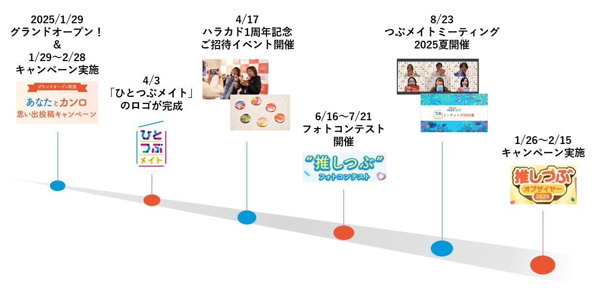 Kanro POCKeT ×1年の歩み