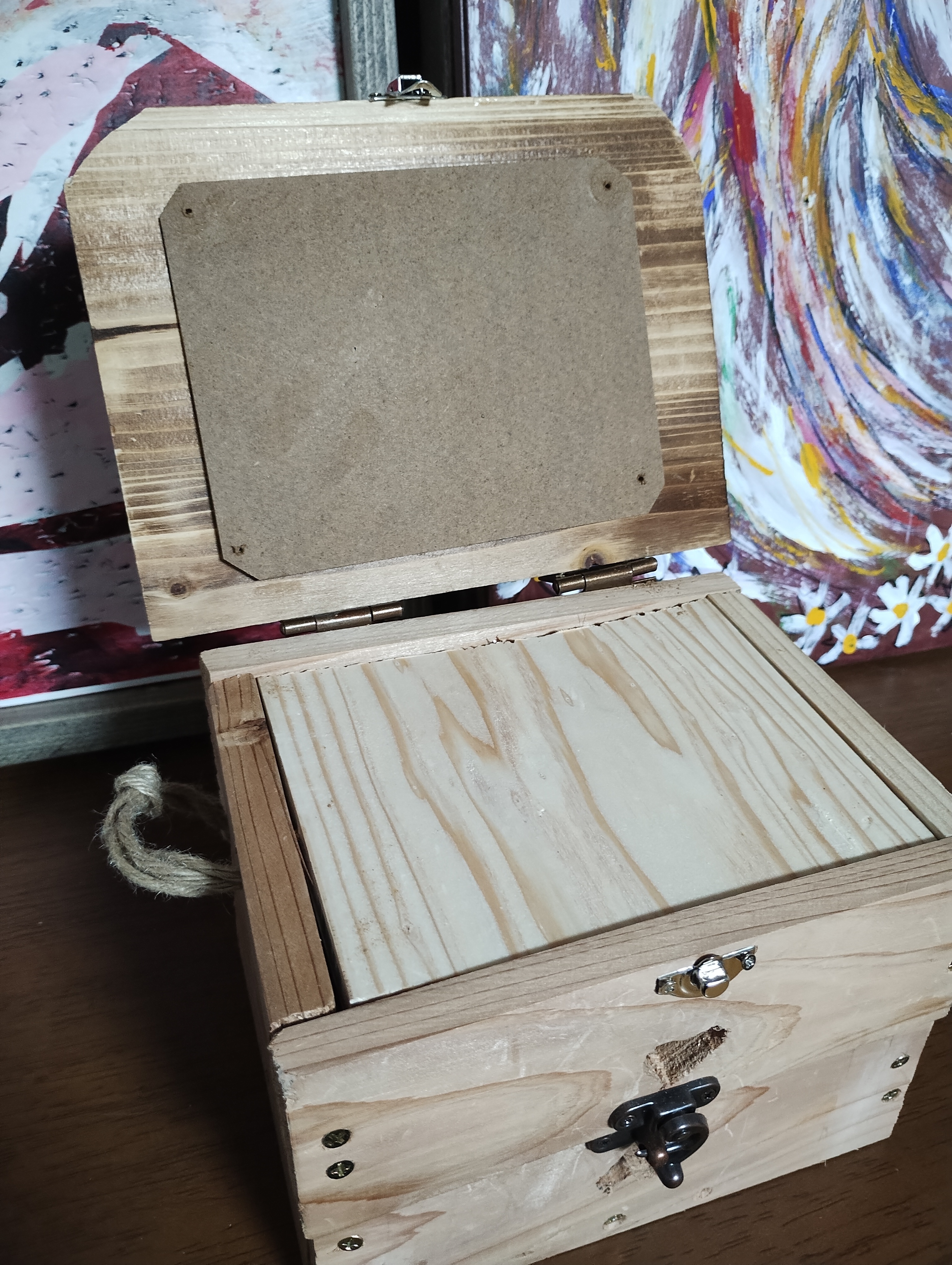 おかもち風のアンティーク小物入れ | CAINZ DIY Square