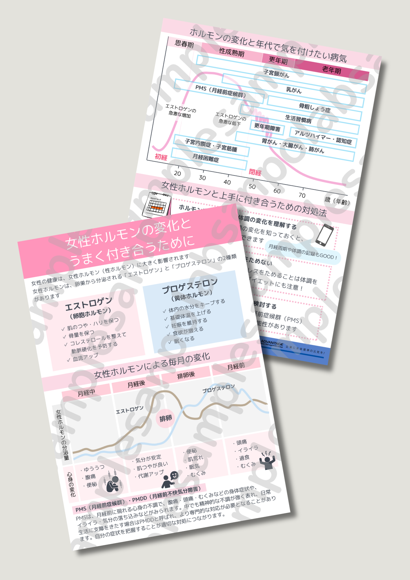 リーフレット女性ホルモン性成熟期サンプル
