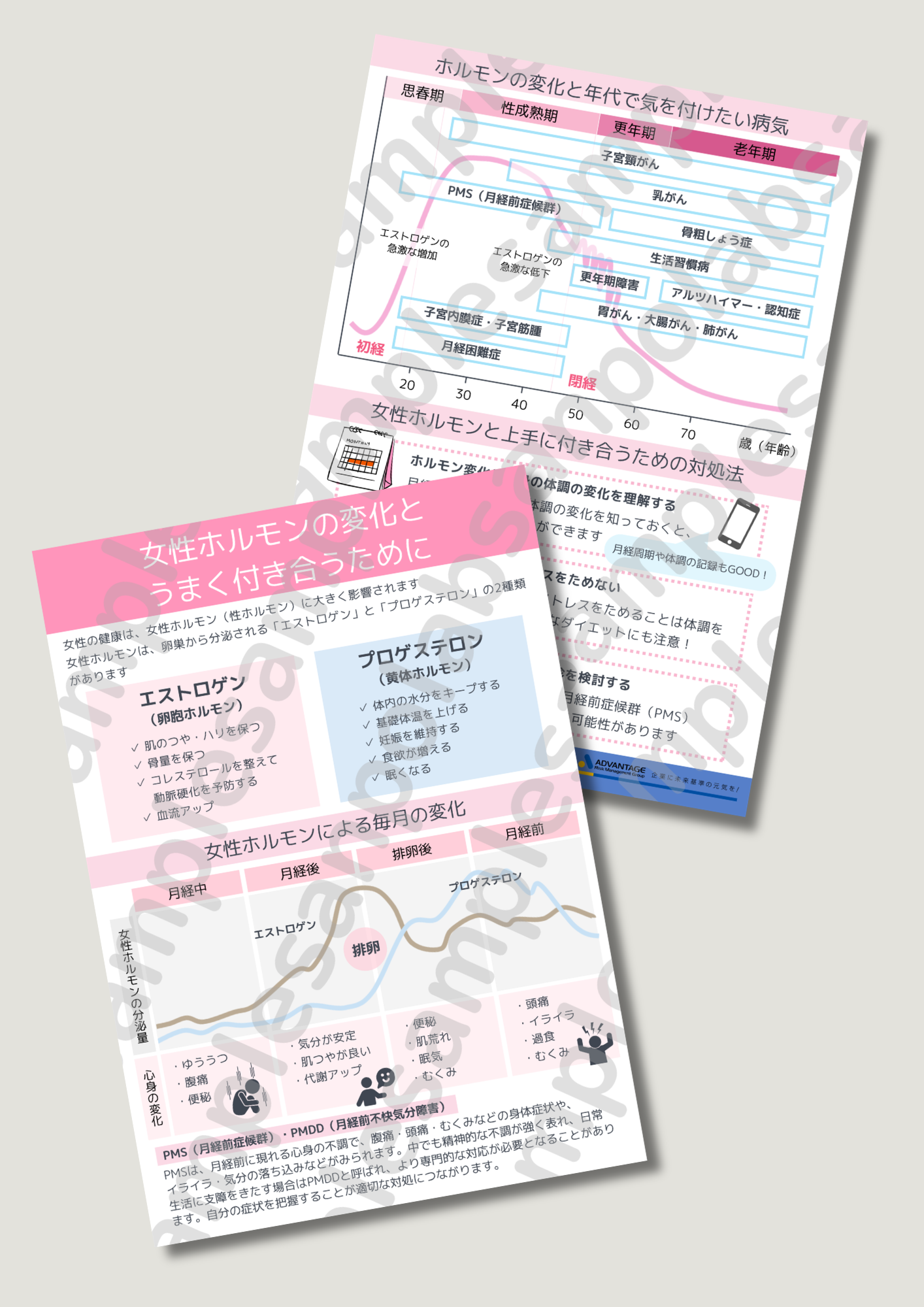 リーフレット女性ホルモン性成熟期サンプル