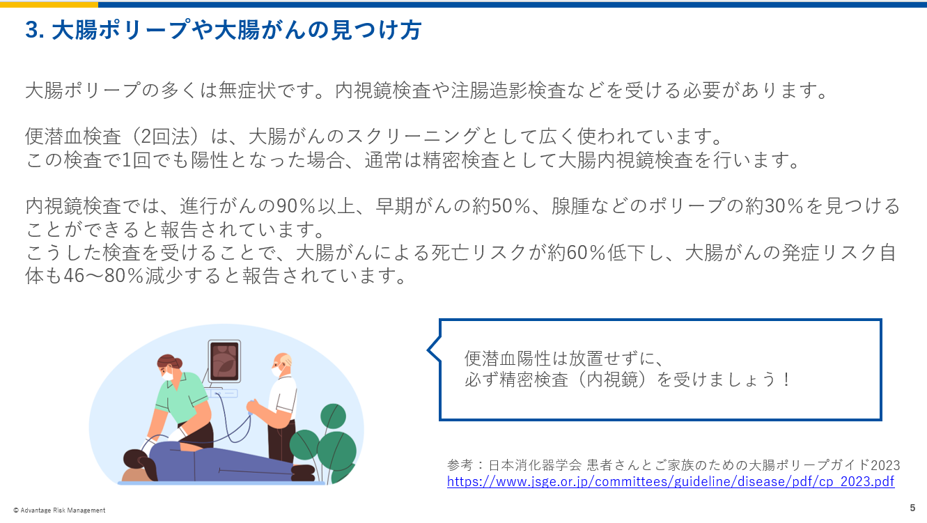 大腸ポリープや大腸がんの見つけ方