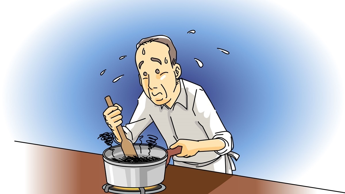 試行錯誤する様子のイラスト