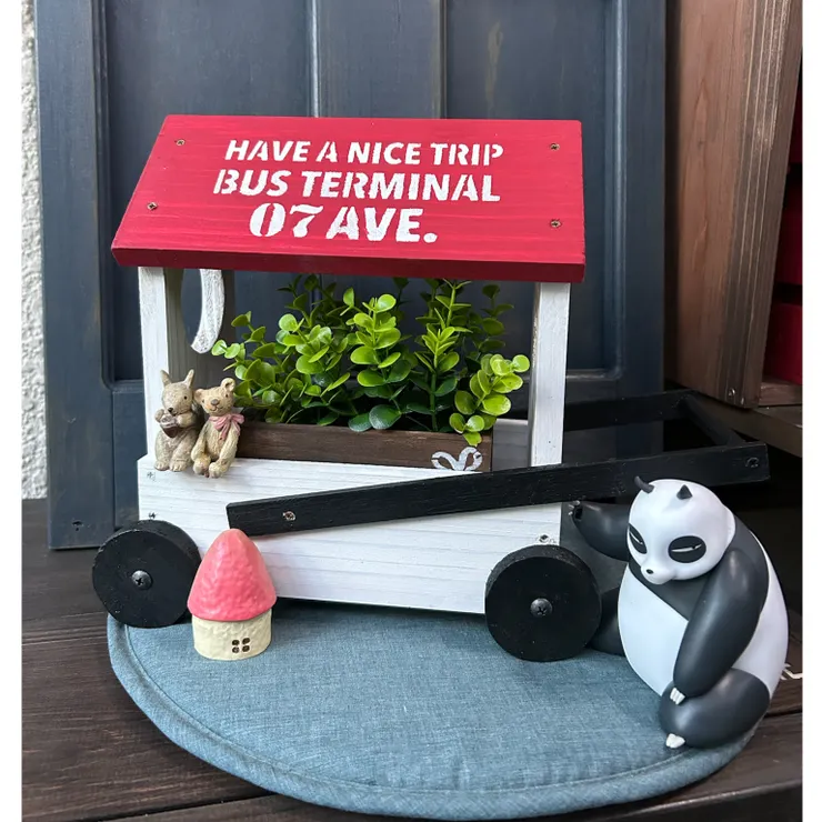 多肉フラワーワゴン♪のアレンジ