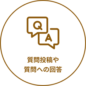 質問投稿や質問への回答