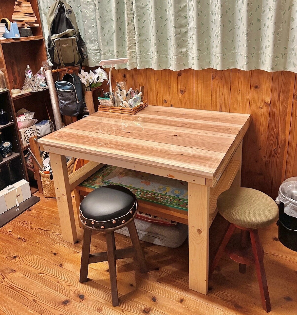 作業机作りました